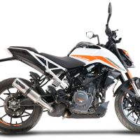 Exhaust compatible with Ktm 390 DUKE 2021-2024, M3 Inox , Slip-on exhaust including removable db killer and link pipe 