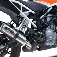 Exhaust compatible with Ktm 390 DUKE 2021-2024, M3 Inox , Slip-on exhaust including removable db killer and link pipe 