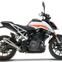 Exhaust compatible with Ktm 250 Duke 2021-2023, Powercone Evo, Slip-on exhaust including removable db killer and link pipe 