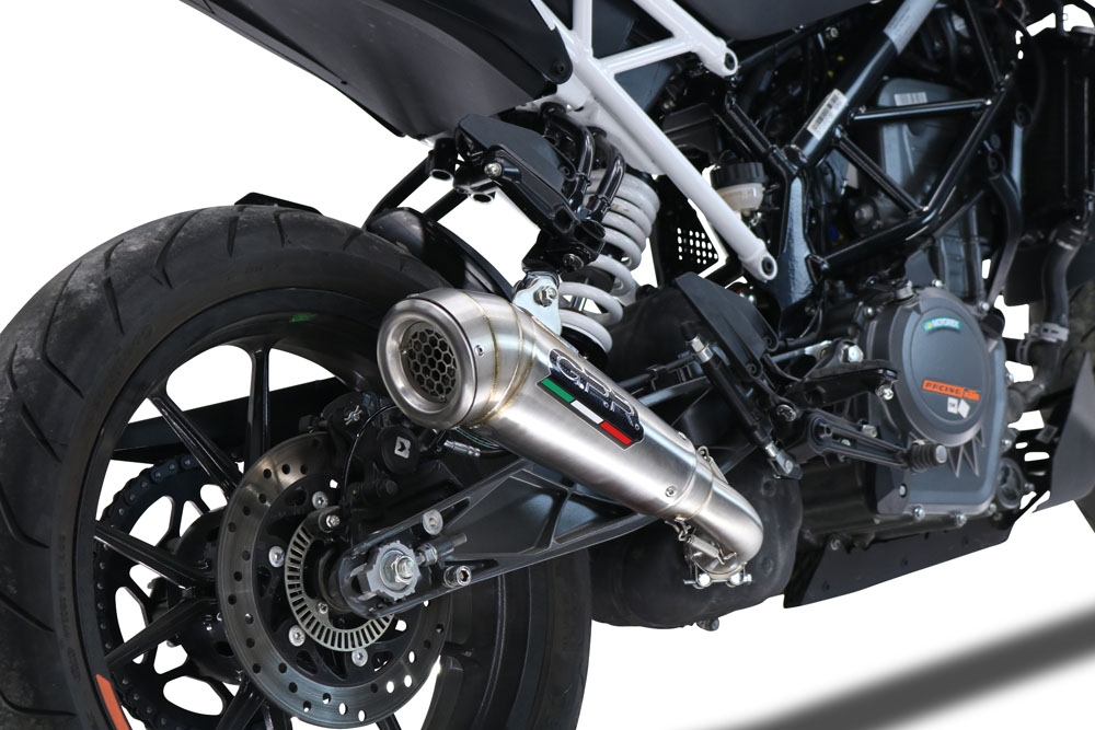 Exhaust compatible with Ktm 250 Duke 2021-2023, Powercone Evo, Slip-on exhaust including removable db killer and link pipe 