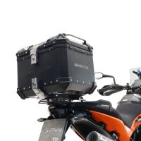 Baúl GPR TECH compatible con  Ktm Adventure 790 2021/2024 e5 Baúl Alpi-Tech en aluminio, color negro con placa específica incluida Capacidad Litros 45
