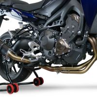 Exhaust compatible with Yamaha FJ-09 2021-2023, Furore Evo4 Nero, Full system exhaust including removable db killer and catalyst 