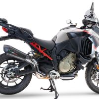 Exhaust compatible with Ducati Multistrada V4 Grand Tour 2024-2025, GP Evo4 Poppy, Slip-on exhaust including removable db killer and link pipe 