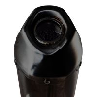 Exhaust compatible with Voge SR4 Max T 2023-2024, Pentaroad Black, Slip-on exhaust including link pipe and removable db killer 