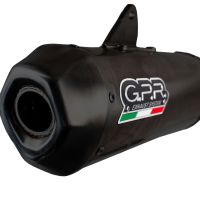 Exhaust compatible with Voge SR4 Max T 2023-2024, Pentaroad Black, Slip-on exhaust including link pipe and removable db killer 