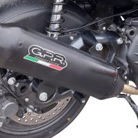 GPR escape compatible con  Bmw C 400 X -GT 2021-2024, Pentaroad Black, Escape homologado para mercados fuera de la UE 