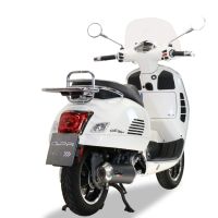 GPR exhaust compatible with  Piaggio Vespa Gt - Gtv 250 I.E.  2007-2009, Evo4 Road, Full system exhaust, including removable db killer 