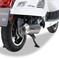 GPR exhaust compatible with  Piaggio Vespa Gt - Gtv 250 I.E.  2007-2009, Evo4 Road, Full system exhaust, including removable db killer 