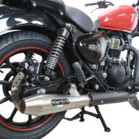 Exhaust compatible with Royal Enfield Meteor 350 2021-2023, Ultracone, Slip-on exhaust including link pipe 