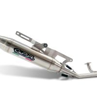 Exhaust compatible with Honda Ruckus NPS50 2003-2025, Deeptone Inox, Full system exhaust, including removable db killer 