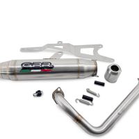Exhaust compatible with Honda Ruckus NPS50 2003-2025, Deeptone Inox, Full system exhaust, including removable db killer 
