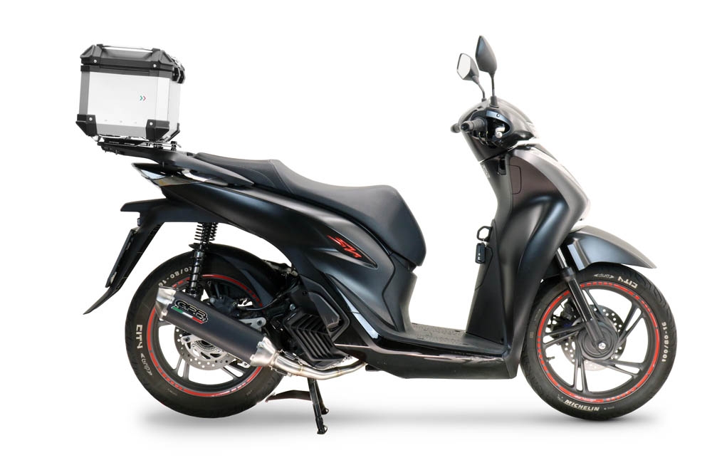 Exhaust compatible with Honda SH 125I 2020-2023, Pentascooter, Full system exhaust, including removable db killer 