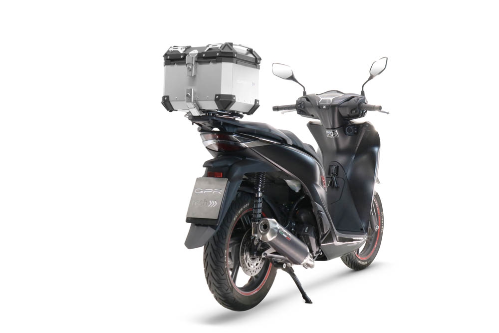 Exhaust compatible with Honda SH 125I 2020-2023, Pentascooter, Full system exhaust, including removable db killer 