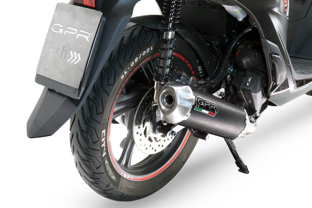 Exhaust compatible with Honda SH 125I 2020-2023, Pentascooter, Full system exhaust, including removable db killer 