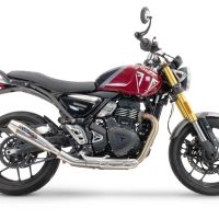 Exhaust compatible with Triumph Speed 400 2023-2025, Ultracone, Slip-on exhaust including removable db killer and link pipe 