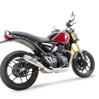 Exhaust compatible with Triumph Speed 400 2023-2025, Ultracone, Slip-on exhaust including removable db killer and link pipe 