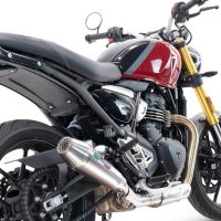 Exhaust compatible with Triumph Speed 400 2023-2025, Ultracone, Slip-on exhaust including removable db killer and link pipe 
