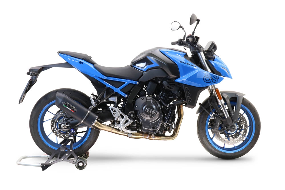 GPR exhaust compatible with Suzuki Gsx-8S 2022-2024, Furore Nero, Full system exhaust, including removable db killer 
