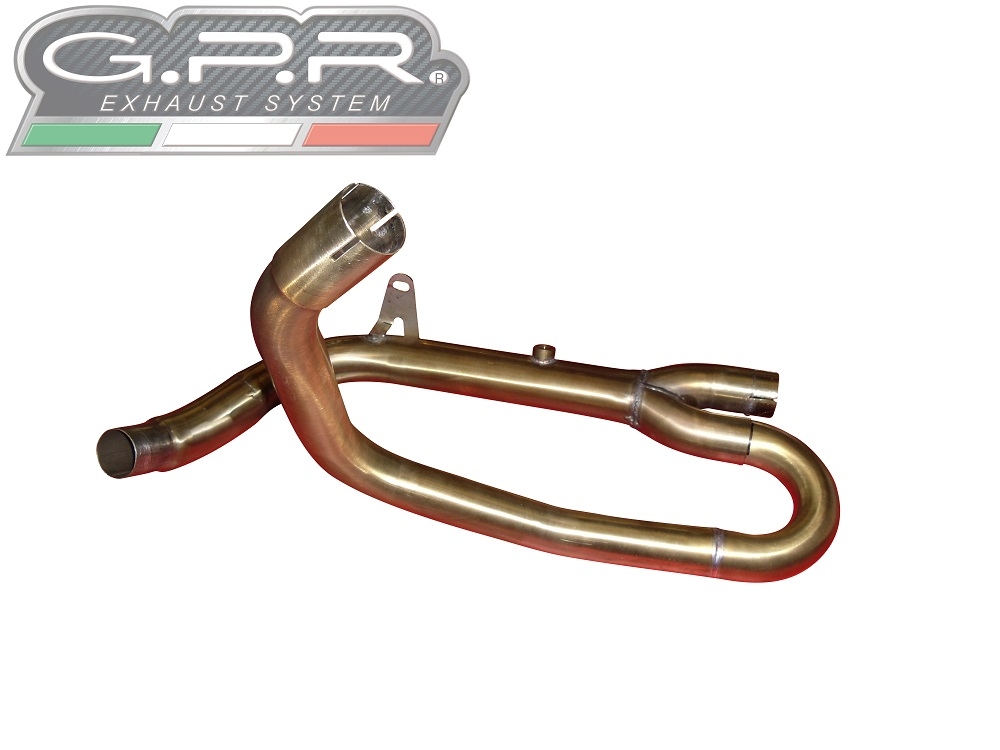 Exhaust compatible with Suzuki SV650 / SV650 ABS 2021-2025, Trioval, Slip-on exhaust including removable db killer and link pipe 