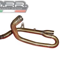 Exhaust compatible with Suzuki SV650 / SV650 ABS 2021-2025, Trioval, Slip-on exhaust including removable db killer and link pipe 