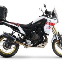 Baúl GPR TECH compatible con  Yamaha Tenere 700 2019/2020 e4 Baúl Alpi-Tech en aluminio color plata, incluye portaequipajes específico de aluminio y placa especifica de acero. Capacidad Litros 45