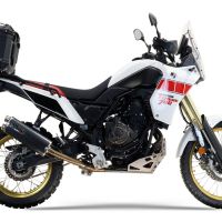Exhaust compatible with Yamaha Tenere 700 2019-2020, Dual Poppy, Slip-on exhaust including removable db killer and link pipe 