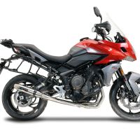 Exhaust compatible with Triumph Trident 660 2021-2024, Deeptone Inox, Full system exhaust, including removable db killer 