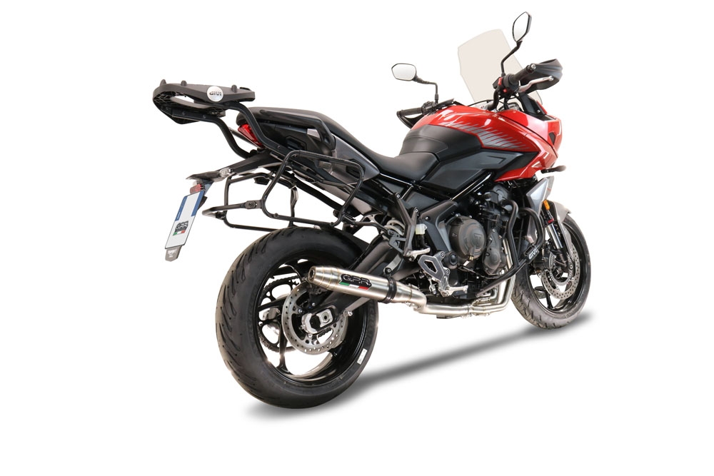 Exhaust compatible with Triumph Trident 660 2021-2024, Deeptone Inox, Full system exhaust, including removable db killer 