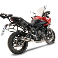 Exhaust compatible with Triumph Tiger Sport 660 2022-2024, M3 Titanium Natural, Full system exhaust including removable db killer and catalyst 