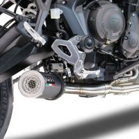 GPR exhaust compatible with Triumph Tiger Sport 660 2022-2024, M3 Black Titanium, Full system exhaust, including removable db killer 