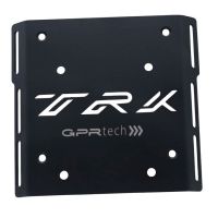 GPR TECH compatible con  Benelli Trk 125 2019/2023 Placa de fijación específica en Titanio ALPITECH 35/55 LT compatible con portaequipajes original, fabricada en titanio con 4 puntos de anclaje