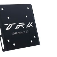 GPR TECH compatible with  Benelli Trk 125 2019/2023 GPR TECH Specific fitting plate Top Case ALPITECH 55 LT compatible with original luggage rack,stainless steel made with 4 anchor points