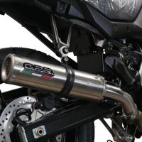 Exhaust compatible with Suzuki V-Strom 650 2017-2020, M3 Inox , Mid-Full system exhaust including removable db killer 