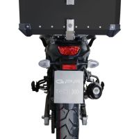 Baúl GPR TECH compatible con  Suzuki V-Strom Dl 650 2012/2016 e3 Baúl Alpi-Tech en aluminio, color negro con placa específica incluida Capacidad Litros 55