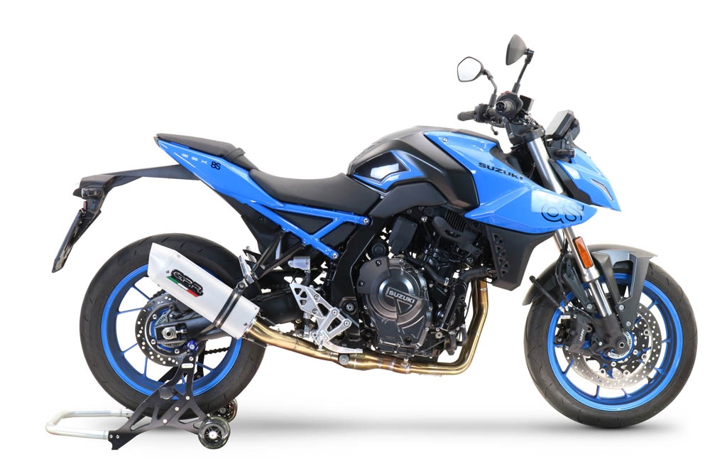 GPR exhaust compatible with Suzuki Gsx-8S 2022-2024, Albus Ceramic, Full system exhaust, including removable db killer 
