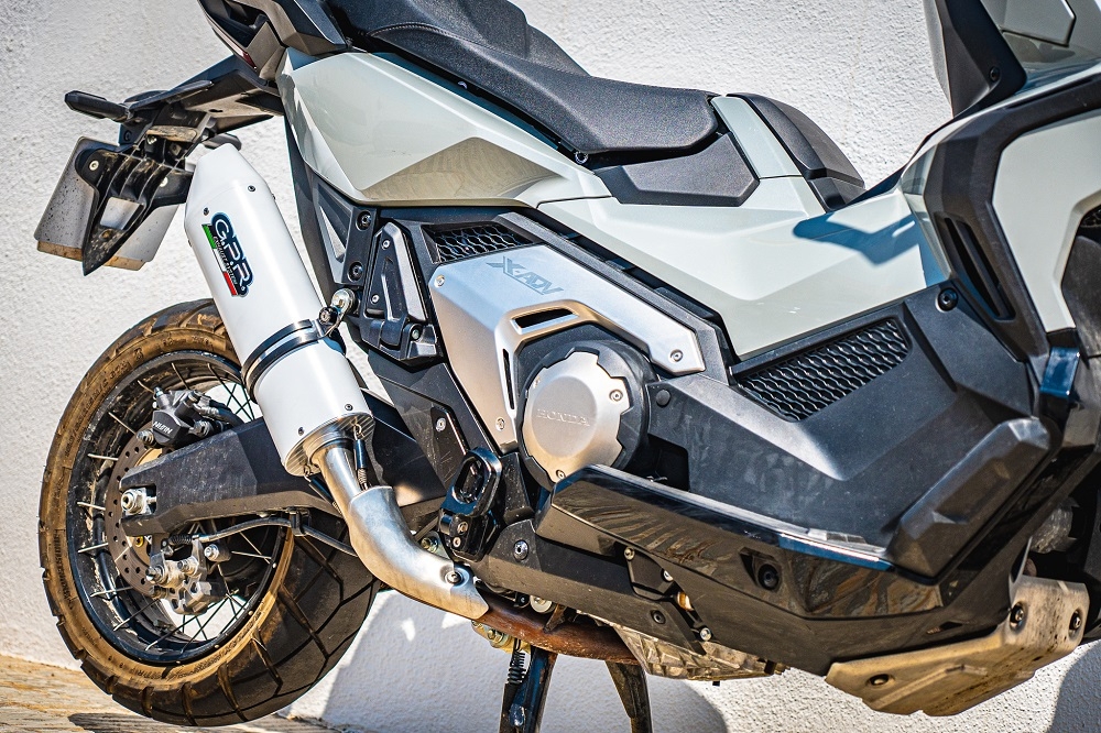 GPR exhaust compatible with  Honda X-Adv 750 2025-2026, Albus Evo4, Slip-on exhaust including removable db killer and link pipe, EPA-compliant 