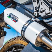 GPR exhaust compatible with  Honda X-Adv 750 2025-2026, Albus Evo4, Slip-on exhaust including removable db killer and link pipe, EPA-compliant 