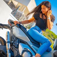 GPR exhaust compatible with  Honda X-Adv 750 2025-2026, Deeptone Inox, Slip-on exhaust including removable db killer and link pipe, EPA-compliant 