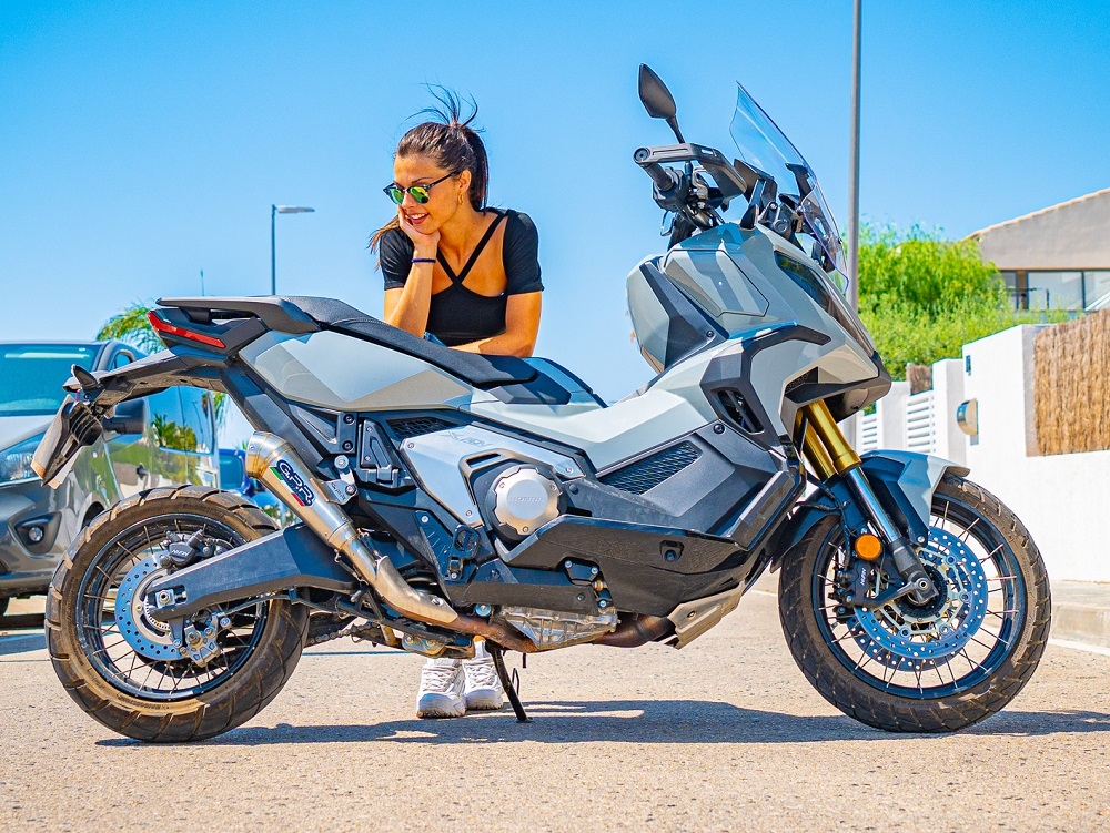 GPR exhaust compatible with  Honda X-Adv 750 2025-2026, Powercone Evo, Slip-on exhaust including removable db killer and link pipe, EPA-compliant 