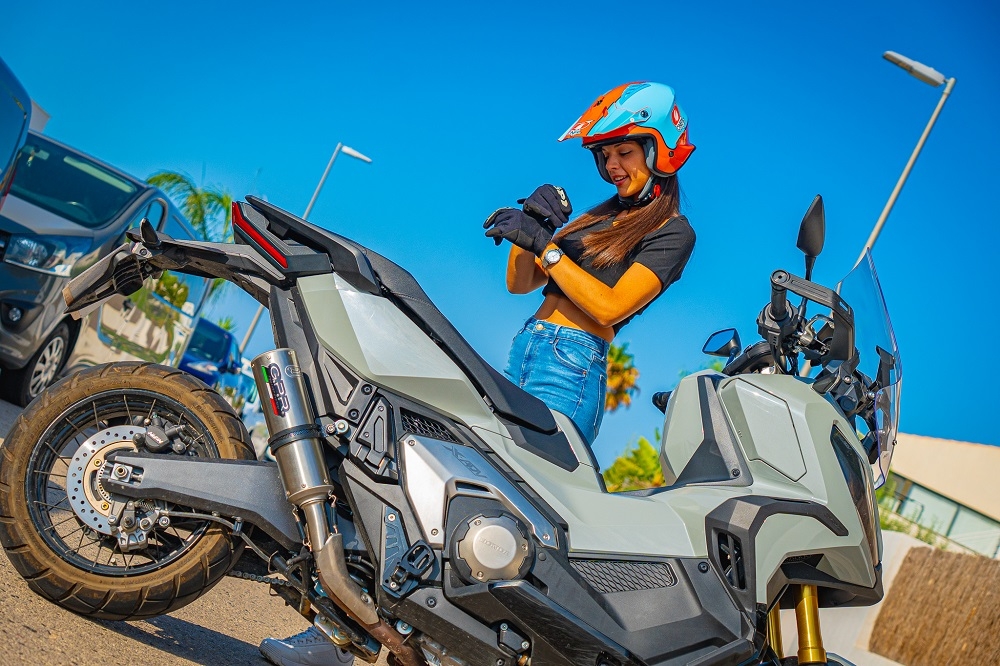 GPR exhaust compatible with  Honda X-Adv 750 2025-2026, M3 Inox , Slip-on exhaust including removable db killer and link pipe, EPA-compliant 