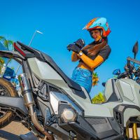 GPR exhaust compatible with  Honda X-Adv 750 2025-2026, M3 Inox , Slip-on exhaust including removable db killer and link pipe, EPA-compliant 