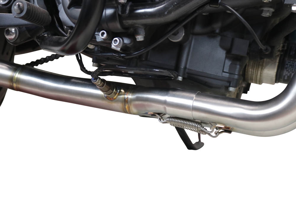Exhaust compatible with Yamaha XSR700 2021-2024, Albus Ceramic, Full system exhaust, including removable db killer 