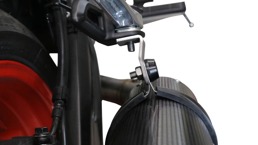 Exhaust compatible with Yamaha XSR700 2021-2024, Albus Ceramic, Full system exhaust, including removable db killer 