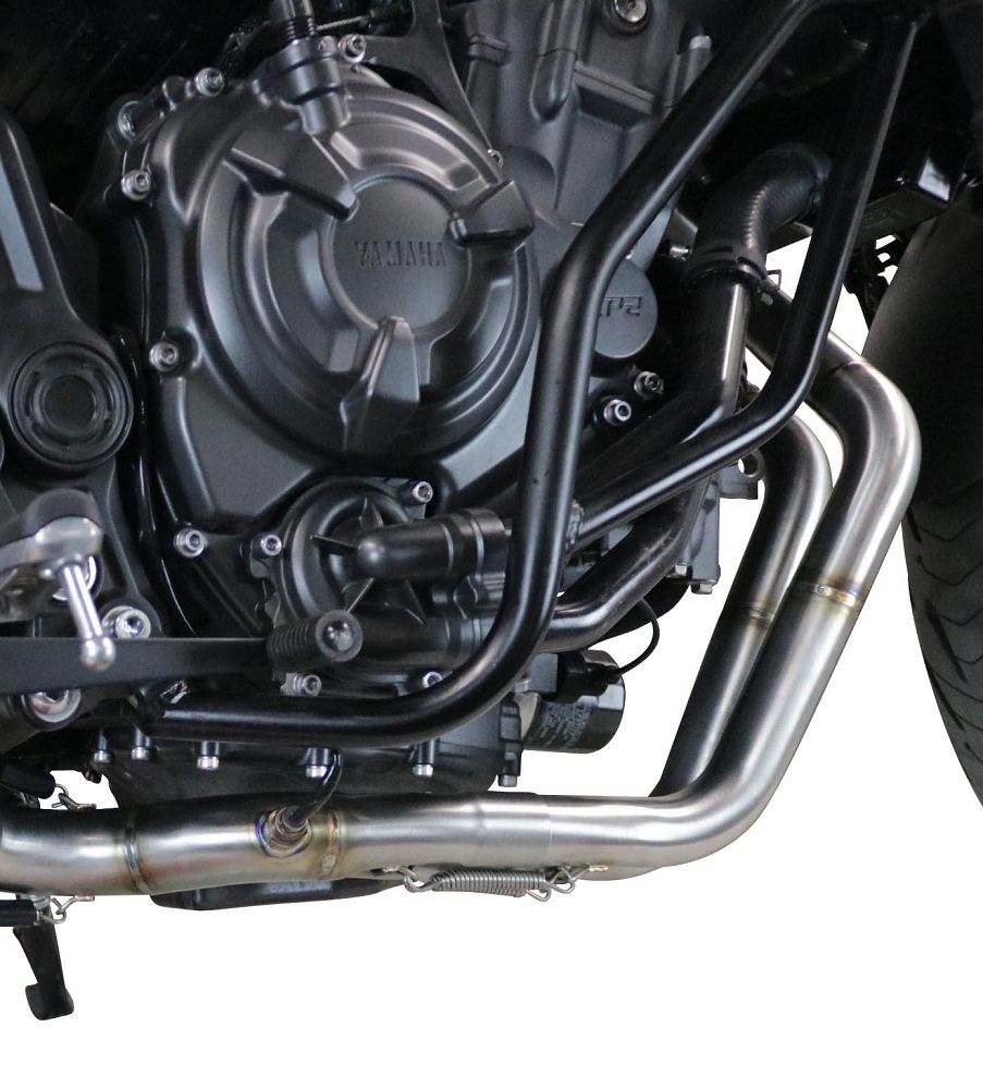 Exhaust compatible with Yamaha XSR700 2021-2024, Albus Ceramic, Full system exhaust, including removable db killer 