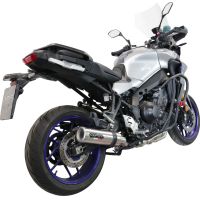 Exhaust compatible with Yamaha Tracer 9 2021-2024, M3 Inox , Full system exhaust including removable db killer and catalyst 