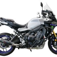 Exhaust compatible with Yamaha Tracer 9 2021-2024, M3 Poppy , Full system exhaust including removable db killer and catalyst 