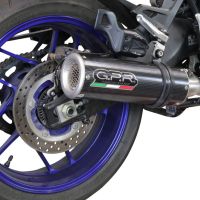 Exhaust compatible with Yamaha Tracer 9 2021-2024, M3 Poppy , Full system exhaust including removable db killer and catalyst 