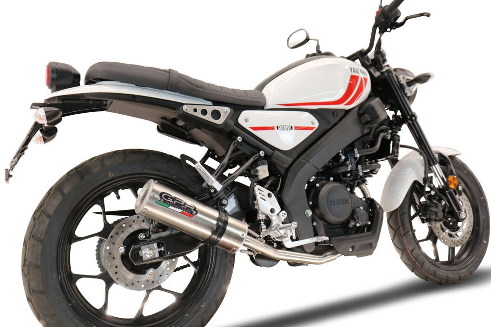GPR exhaust compatible with  Yamaha XSR125 2021-2025, M3 Inox , Full system exhaust, including removable db killer 