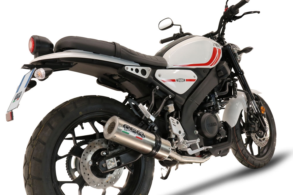 GPR exhaust compatible with  Yamaha XSR125 2021-2025, M3 Inox , Full system exhaust, including removable db killer 