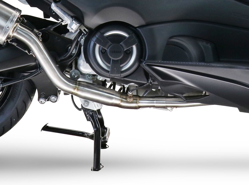 GPR exhaust compatible with Yamaha T-Max 560 2022-2024, Satinox , Full system exhaust, including removable db killer 